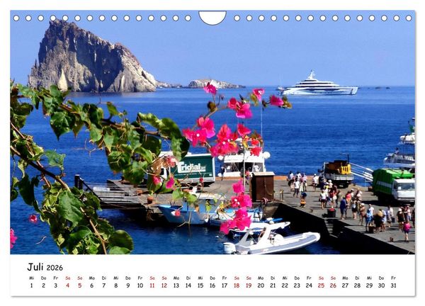 Produktbild: Sizilien - der Osten und die Liparischen Inseln (Wandkalender 2026 DIN A4 quer), CALVENDO Monatskalender