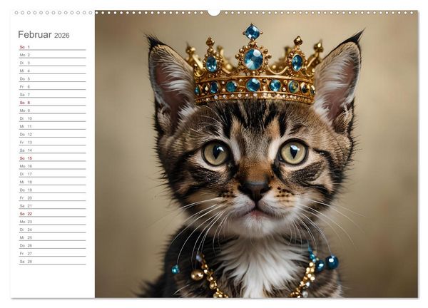 Produktbild: Herzensk&ouml;nige - KI Geburtstagskalender f&uuml;r unsere Bediensteten (hochwertiger Premium Wandkalender 2026 DIN A2 quer), Kunstdruck in Hochglanz