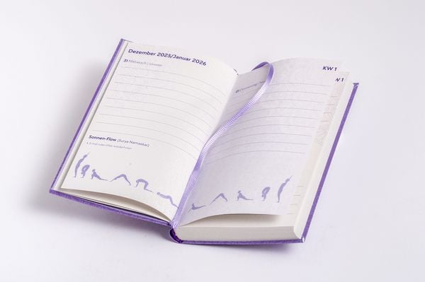 Produktbild: Yoga-Kalender 2026 - Taschenkalender mit Mantras, Meditationen, Affirmationen und Hintergrundgeschichten - im praktischen Format 10,0 x 15,5 cm, mit zahlreichen Illustrationen und Leseb&auml;ndchen