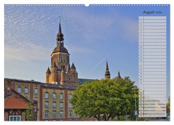 Produktbild: Stralsund. Das Tor zur Insel R&uuml;gen (hochwertiger Premium Wandkalender 2026 DIN A2 quer), Kunstdruck in Hochglanz