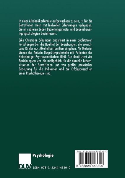 Produktbild: Beziehungsmuster erwachsener Kinder aus Alkoholikerfamilien
