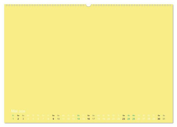 Produktbild: Bastelkalender - Gelb (Wandkalender 2026 DIN A2 quer), CALVENDO Monatskalender
