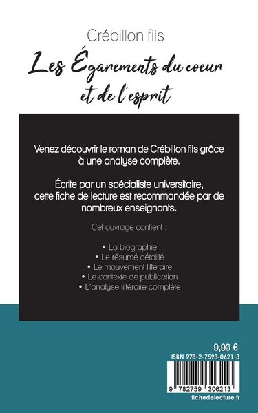 Produktbild: Les &Eacute;garements du coeur et de l'esprit de Cr&eacute;billon fils (fiche de lecture et analyse compl&egrave;te de l'oeuvre)