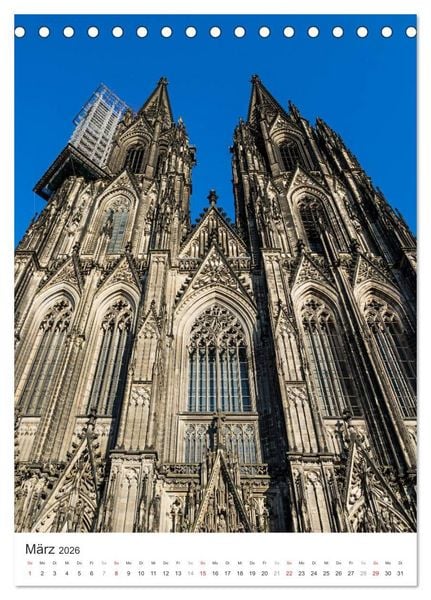 Produktbild: K&ouml;lner Dom - Blickwinkel auf ein Wahrzeichen (Tischkalender 2026 DIN A5 hoch), CALVENDO Monatskalender