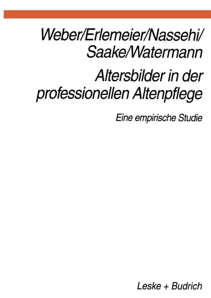 Produktbild: Altersbilder in der professionellen Altenpflege