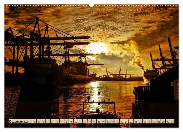 Produktbild: Sch&ouml;ne H&auml;fen in Deutschland von Greetsiel bis Lindau (Wandkalender 2026 DIN A2 quer), CALVENDO Monatskalender