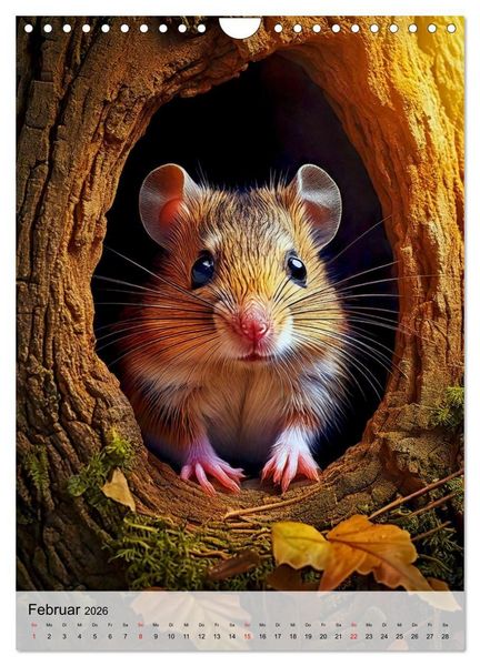 Produktbild: Kleine Wildtiere (Wandkalender 2026 DIN A4 hoch), CALVENDO Monatskalender