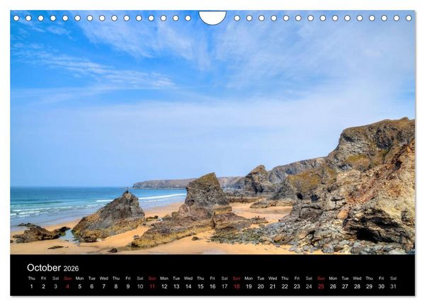 Produktbild: Cornwall (Wall Calendar 2026 DIN A4 landscape), CALVENDO 12 Month Wall Calendar