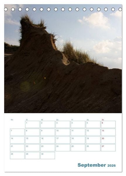 Produktbild: Sylter D&uuml;nen (Tischkalender 2026 DIN A5 hoch), CALVENDO Monatskalender