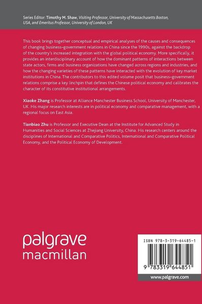 Produktbild: Business, Government and Economic Institutions in China