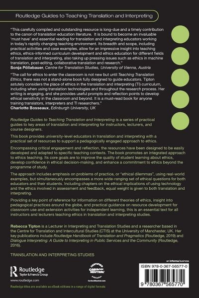 Produktbild: The Routledge Guide to Teaching Ethics in Translation and Interpreting Education