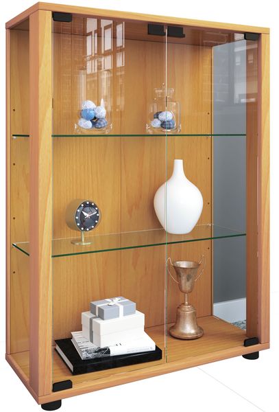 Produktbild: Holz Glas Stand Vitrine Sammelvitrine Sintalo
