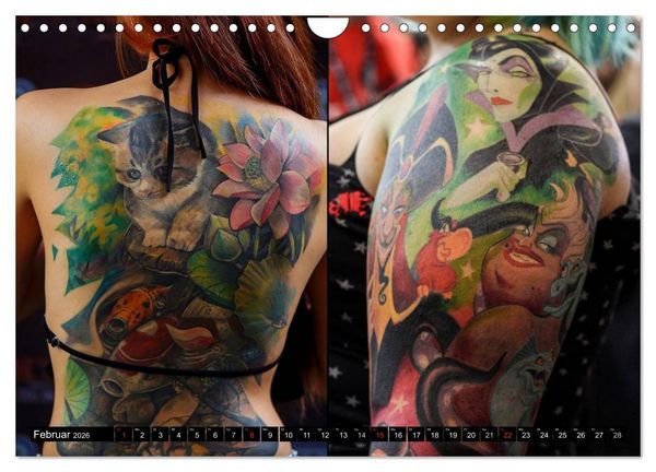 Produktbild: K&ouml;rperkult Tattoo (Wandkalender 2026 DIN A4 quer), CALVENDO Monatskalender