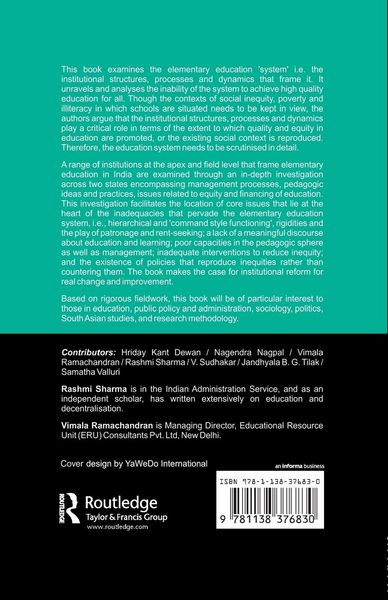 Produktbild: The Elementary Education System in India