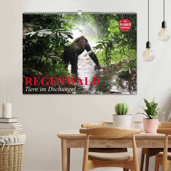 Produktbild: Regenwald. Tiere im Dschungel (Wandkalender 2026 DIN A2 quer), CALVENDO Monatskalender