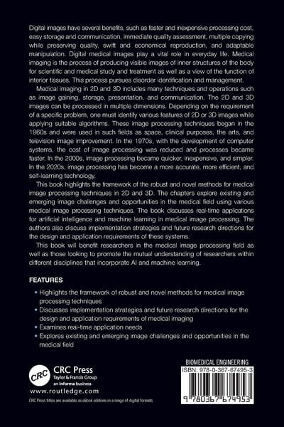 Produktbild: Artificial Intelligence and Machine Learning in 2D/3D Medical Image Processing