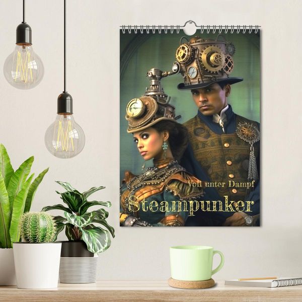 Produktbild: Voll unter Dampf: Steampunker (Wandkalender 2026 DIN A4 hoch), CALVENDO Monatskalender