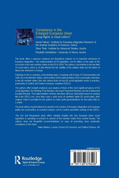 Produktbild: Compliance in the Enlarged European Union