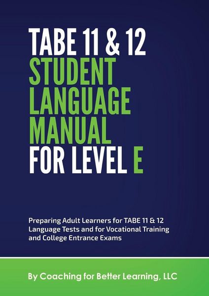 Produktbild: TABE 11 and 12 Student Language Manual for Level E