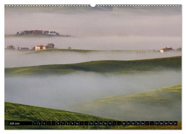 Produktbild: Toskana - Inseln im Nebel (Wandkalender 2026 DIN A2 quer), CALVENDO Monatskalender