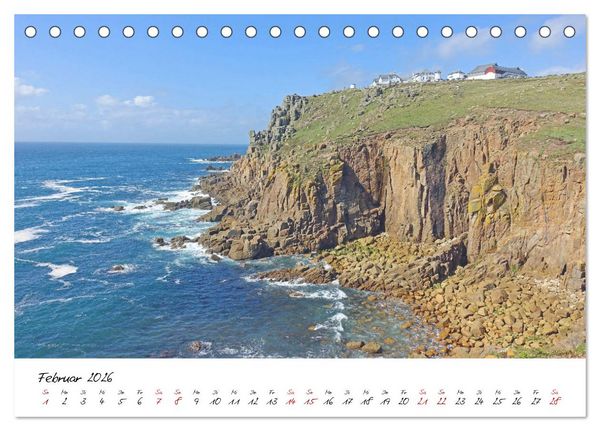 Produktbild: Cornwall. Der malerische S&uuml;dwesten Englands (Tischkalender 2026 DIN A5 quer), CALVENDO Monatskalender