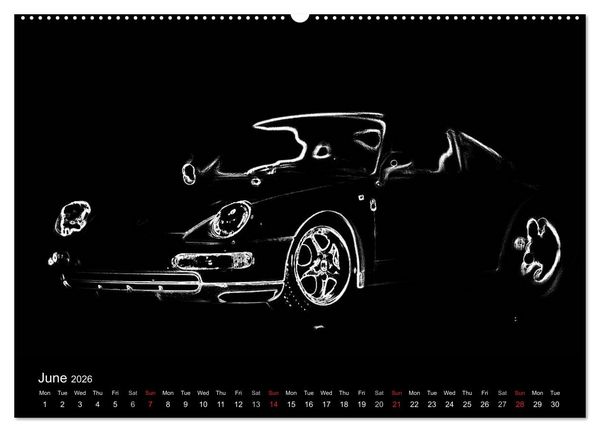 Produktbild: 911 Lines (High Quality Premium Wall Calendar 2026 DIN A2 landscape),CALVENDO 12 Month Wall Calendar