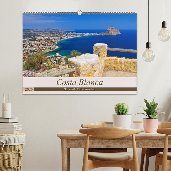 Produktbild: Costa Blanca - Die wei&szlig;e K&uuml;ste Spaniens (Wandkalender 2026 DIN A2 quer), CALVENDO Monatskalender
