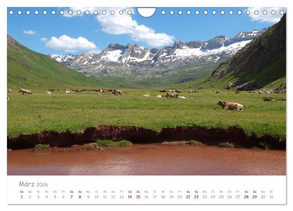Produktbild: Traumlandschaften Spaniens - Pyren&auml;en 2026 (Wandkalender 2026 DIN A4 quer), CALVENDO Monatskalender