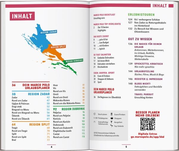 Produktbild: MARCO POLO Reisef&uuml;hrer Kroatische K&uuml;ste Dalmatien
