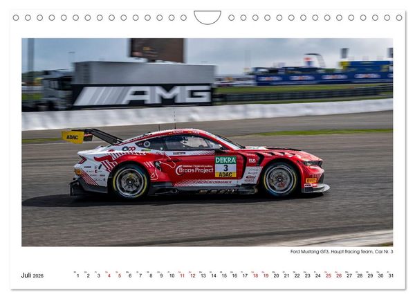 Produktbild: Wilde Mustangs am N&uuml;rburgring (Wandkalender 2026 DIN A4 quer), CALVENDO Monatskalender