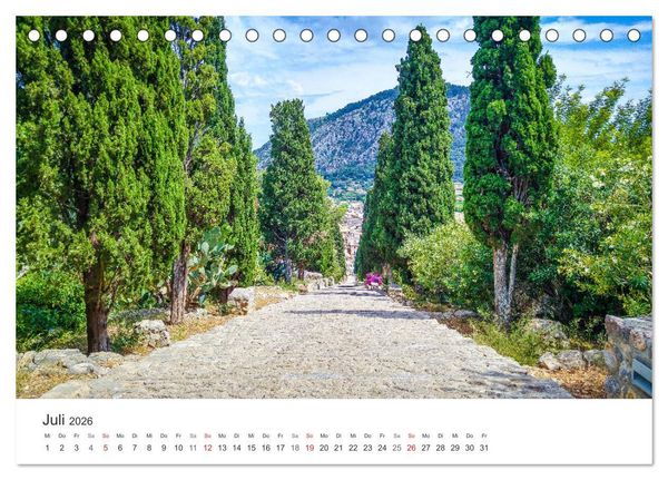 Produktbild: Mallorca, Mallorca (Tischkalender 2026 DIN A5 quer), CALVENDO Monatskalender
