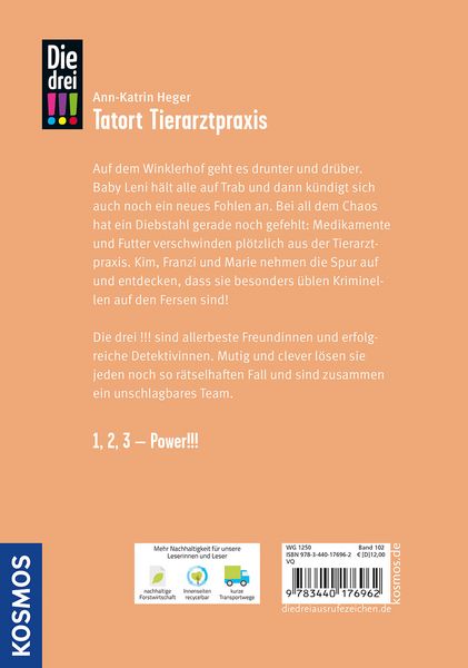 Produktbild: Die drei !!!, 102, Tatort Tierarztpraxis