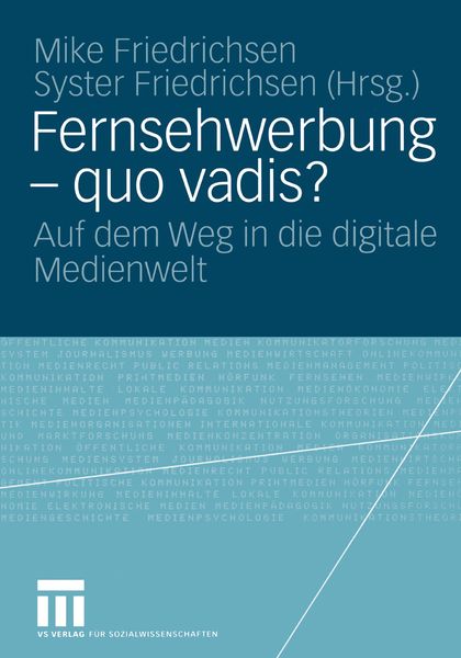 Produktbild: Fernsehwerbung - Quo vadis?