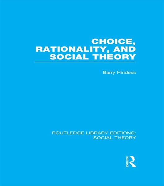 Produktbild: Choice, Rationality and Social Theory (RLE Social Theory)