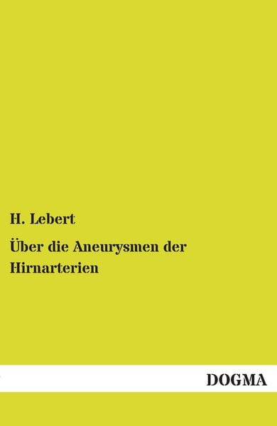 Produktbild: &Uuml;ber die Aneurysmen der Hirnarterien