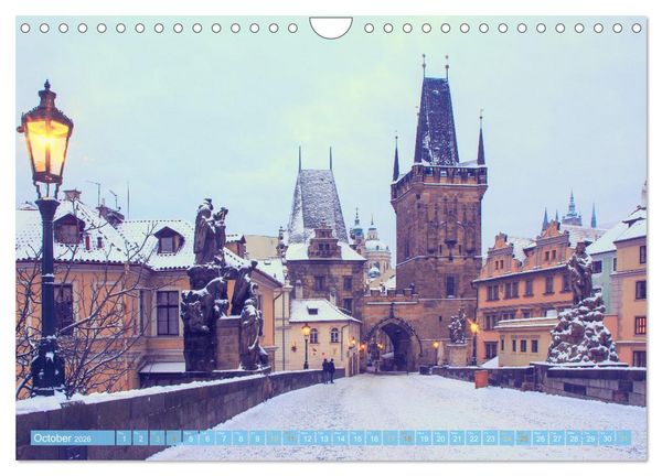Produktbild: Winter in Prague (Wall Calendar 2026 DIN A4 landscape), CALVENDO 12 Month Wall Calendar