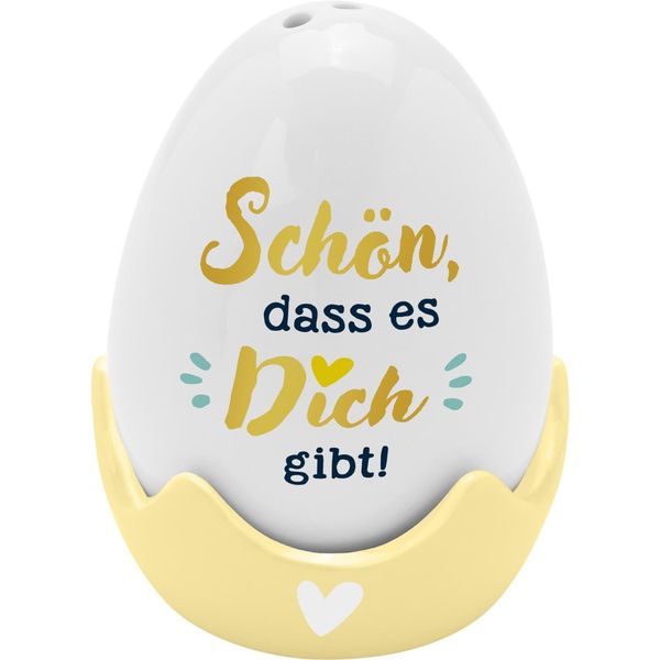 Eierbecher-Streuer-Set "Schön, dass es dich gibt"