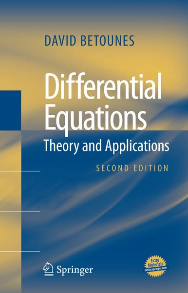 Produktbild: Differential Equations: Theory and Applications
