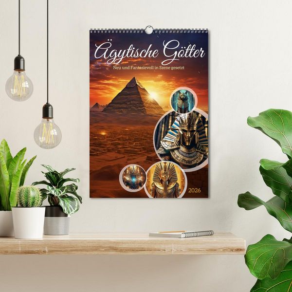 Produktbild: &Auml;gytische G&ouml;tter (Wandkalender 2026 DIN A3 hoch), CALVENDO Monatskalender