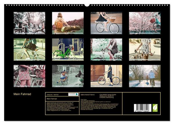 Produktbild: Mein Fahrrad (hochwertiger Premium Wandkalender 2026 DIN A2 quer), Kunstdruck in Hochglanz