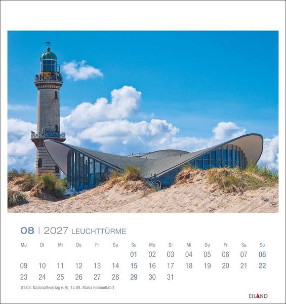 Produktbild: Leuchtt&uuml;rme Postkartenkalender 2027 - Leuchten des Nordens