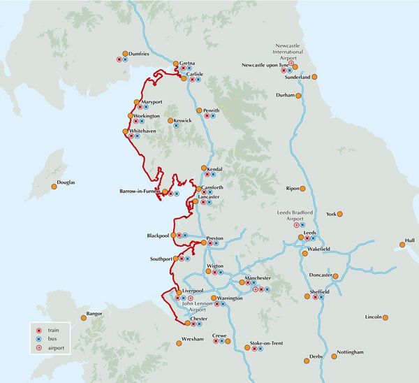 Produktbild: Walking the King Charles III England Coast Path: North West