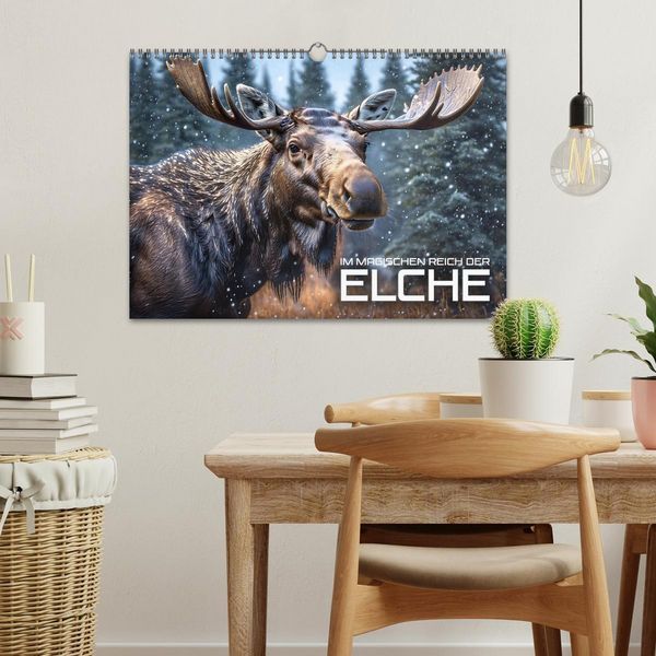 Produktbild: Im magischen Reich der Elche (Wandkalender 2026 DIN A3 quer), CALVENDO Monatskalender
