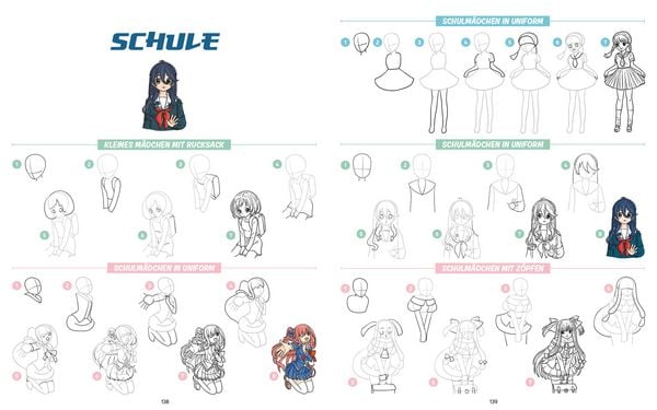 Produktbild: Die ultimative Motiv-Bibliothek &ndash;&nbsp;1000 x Manga zeichnen