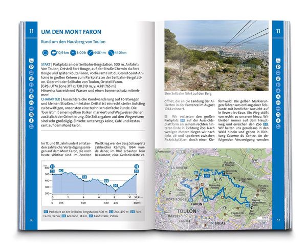 Produktbild: KOMPASS Wanderf&uuml;hrer C&ocirc;te d'Azur, Die sch&ouml;nsten K&uuml;sten- und Bergwanderungen, 50 Touren