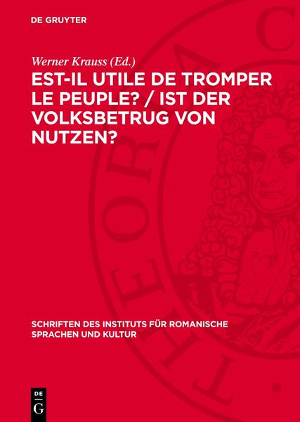 Produktbild: Est-il utile de tromper le peuple? / Ist der Volksbetrug von Nutzen?