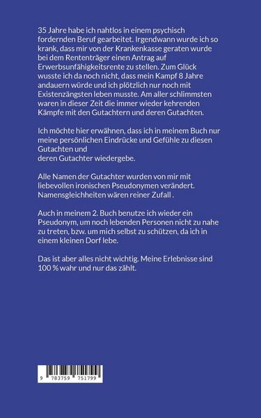 Produktbild: Mein Kampf mit der Rentenversicherung und deren Gutachter