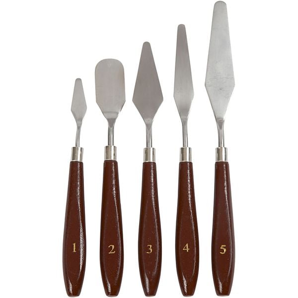 Produktbild: Creativ Company Palettmesser - Set , L 17-23 cm, B 1,5-2,5 cm, 5 Stk