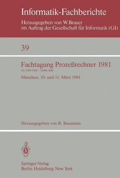 Produktbild: Fachtagung Proze&szlig;rechner 1981
