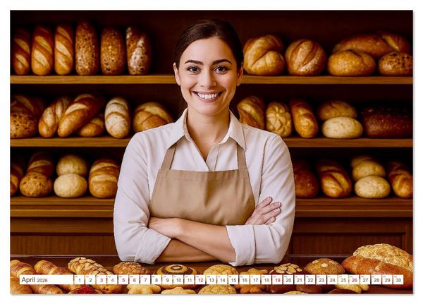 Produktbild: B&auml;cker und Backstuben (Tischkalender 2026 DIN A5 quer), CALVENDO Monatskalender